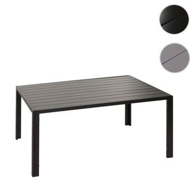 Alu-Esstisch HWC-N40, Tisch Bistrotisch Gartentisch Balkontisch, wetterfest 140x80cm