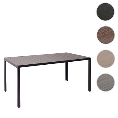 Gartentisch HWC-F90, Tisch Bistrotisch, WPC-Tischplatte 160x90cm