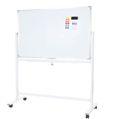 Whiteboard HWC-C85, Magnettafel Memoboard Pinnwand, mobil rollbar inkl. Zubehör