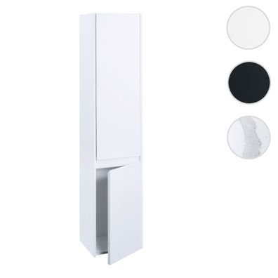 Hängeschrank HWC-L86, Badschrank Highboard, MVG Melamin 2 Türen 3 Fächer 160x33cm