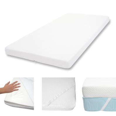 10cm Memoryfoam-Matratzentopper HWC-E63, Topper Matratzenauflage Matratzenschoner