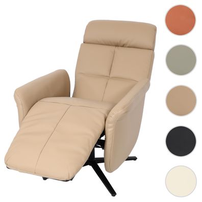 Relaxsessel HWC-L10, Design Fernsehsessel TV-Sessel Liegesessel, Liegefunktion