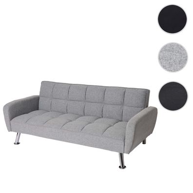 Sofa HWC-K19, Couch Schlafsofa Gästebett Bettsofa, Nosagfederung Schlaffunktion