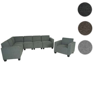 Modular Sofa-System Couch-Garnitur Lyon 6-1-1, Stoff/Textil