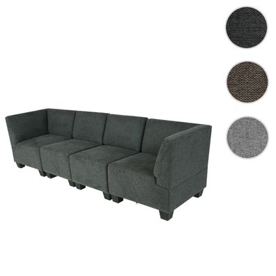 Modular 4-Sitzer Sofa Couch Lyon, Stoff/Textil