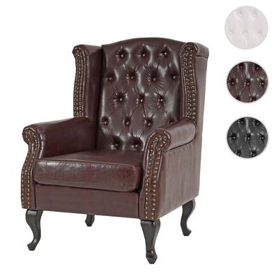 Sessel Relaxsessel Clubsessel Ohrensessel Chesterfield, Kunstleder