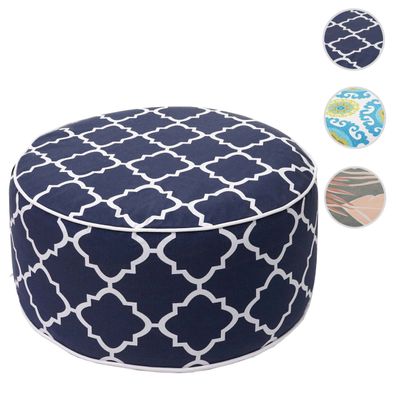 Sitzhocker HWC-G31, Pouf Sitzsack Gartenhocker, Spun Poly In-/Outdoor 29x55cm