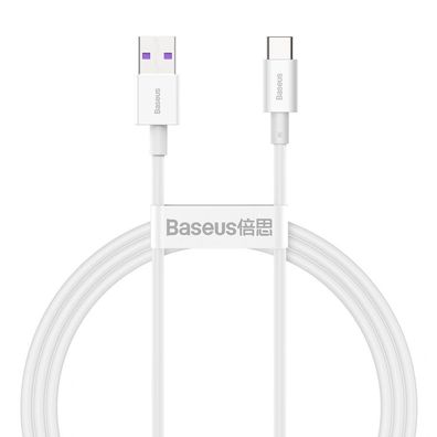 Baseus Superior Kabel USB - USB Typ C 6A 66W 1m weiß (CATYS-02)