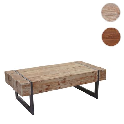 Couchtisch HWC-A15a, Wohnzimmertisch, Tanne Holz rustikal massiv MVG 40x120x60cm