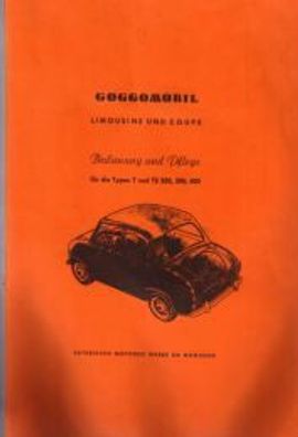 Bedienungsanleitung Goggomobil Limusine und Coupe