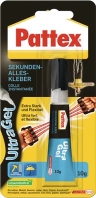 Sekundenkleber Ultra Gel 10g farblos Tube PATTEX