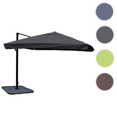 Gastronomie-Ampelschirm HWC-A96, Sonnenschirm, 3x3m (Ø4,24m) Polyester/Alu 23kg