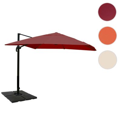 Gastronomie-Ampelschirm HWC-A96, Sonnenschirm, 3x4m (Ø5m) Polyester/Alu 26kg