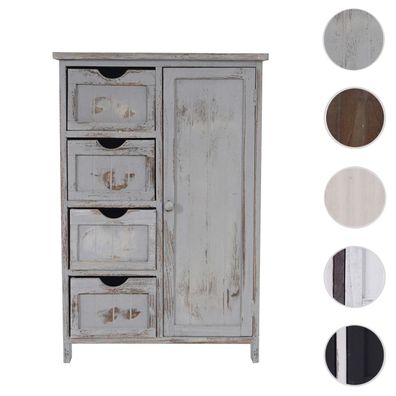 Kommode HWC-D12, Schrank Schubladenkommode, Shabby-Look Vintage 82x55x30cm