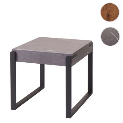 Beistelltisch HWC-L53, Kaffeetisch Nachttisch Couchtisch, Metall 51x50x54cm