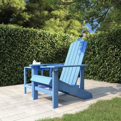 vidaXL Adirondack-Gartenstuhl HDPE Aquablau