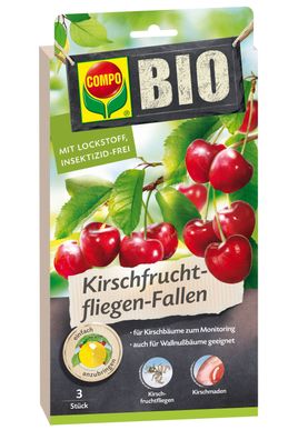 COMPO BIO Kirschfruchtfliegen-Fallen, 3 Stück