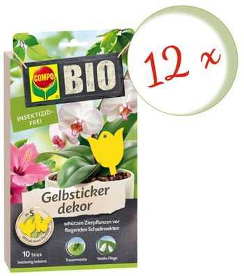 12 x COMPO BIO Gelbtafeln, 7 Stück