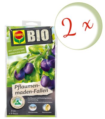 2 x COMPO BIO Pflaumenmaden-Fallen, 2 Stück