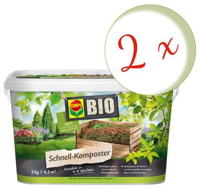 2 x COMPO BIO Schnell-Komposter, 3 kg