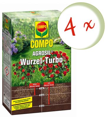 4 x COMPO Agrosil Wurzel-Turbo, 700 g