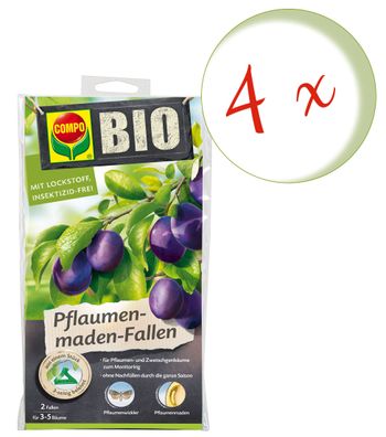 4 x COMPO BIO Pflaumenmaden-Fallen, 2 Stück