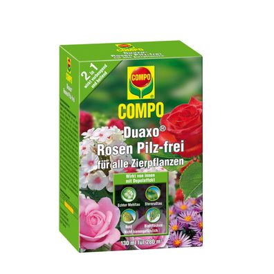 COMPO Duaxo® Rosen Pilz-frei für alle Zierpflanzen, 130 ml