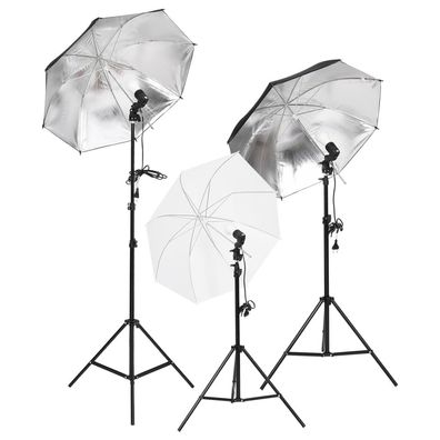 vidaXL Fotostudio-Beleuchtung Set mit Stativen & Schirmen