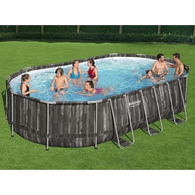 Bestway Power Steel Swimmingpool-Set Oval 488x305x107 cm