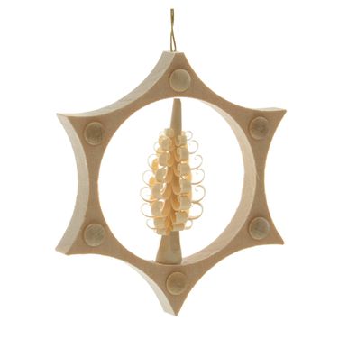 Baumbehang mit Spanbaum Ø8cm NEU Anhänger Christbaumschmuck Holzschmuck Holz