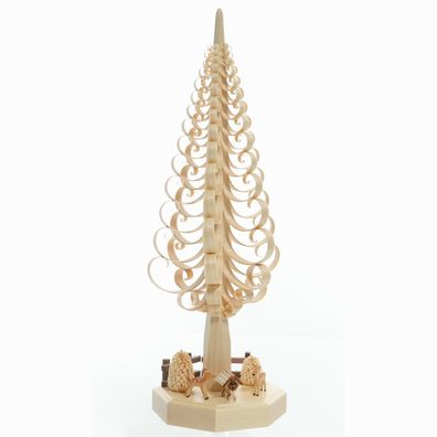 Tischdekoration Sockel Spanbaum mit Reh Höhe 40cm NEU Weihnachten Kirche