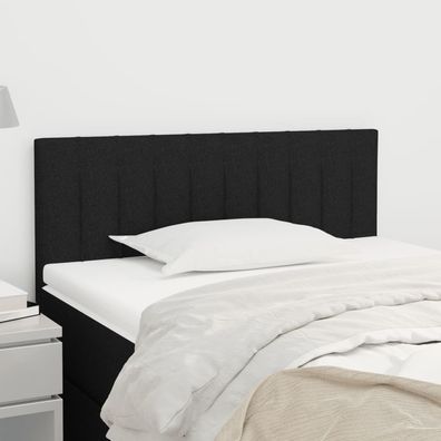vidaXL Kopfteil Schwarz 100x5x78/88 cm Stoff