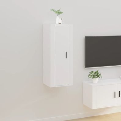 vidaXL TV-Wandschrank Weiß 40x34,5x100 cm