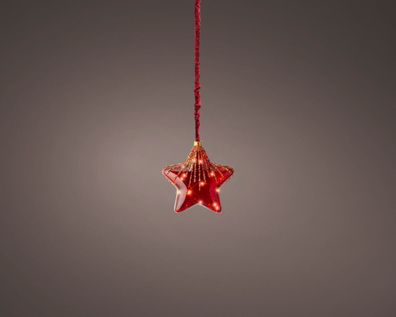 Microled star bo d20h20cm rot/klassisch warm Weihnachtsbeleuchtung Lumineo