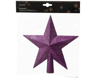 Weihnachtskugel aus Kunststoff l4.2b19h19 cm violett Weihnachten Decoris