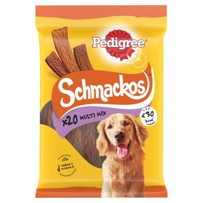 Hundefutter Schmackos Multi 20 Stück 140 g 1x9 Pedigree