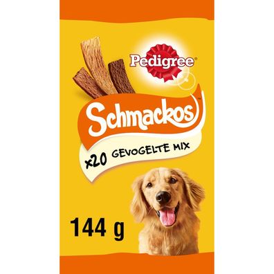 Schmackos Geflügel 20 Stück Tiersnack Pedigree