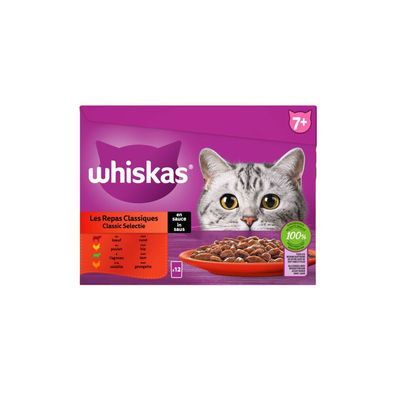 Classic Selection in Sauce Mahlzeitentüten Multipack 12x85g Tiernahrung Whiskas