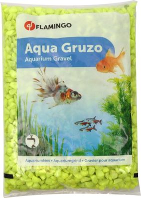 Kies neongelb 1 kg Aquarien Flamingo