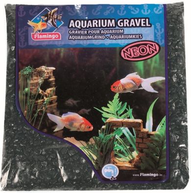 Kies neonschwarz 1 kg Aquaria Flamingo