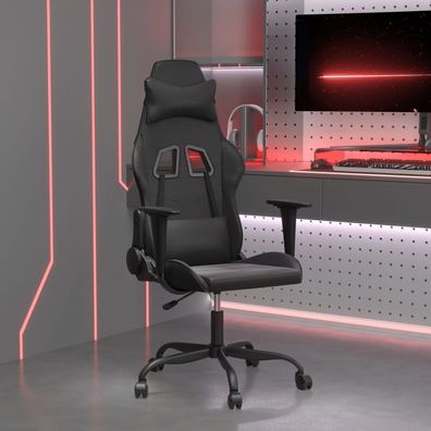 vidaXL Gaming-Stuhl Schwarz Kunstleder