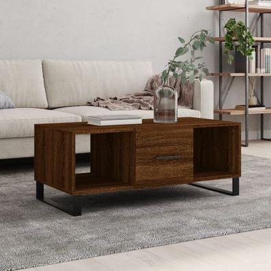 vidaXL Couchtisch Braun Eichen-Optik 102x50x40 cm Holzwerkstoff