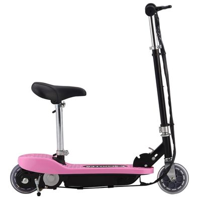 vidaXL E-Scooter mit Sitz 120 W Rosa