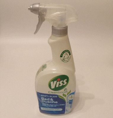 VISS Kraft & Glanz Bad & Dusche Reiniger Spray gegen Kalk Badreiniger 750ml