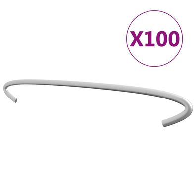 vidaXL Gabionen-Distanzhalter 100 Stk. Verzinkter Stahl 30 cm