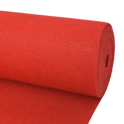 vidaXL Messeteppich Glatt 1x12 m Rot