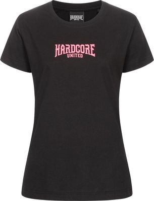 Hardcore United Damen Girly Skull Frauen T-Shirt