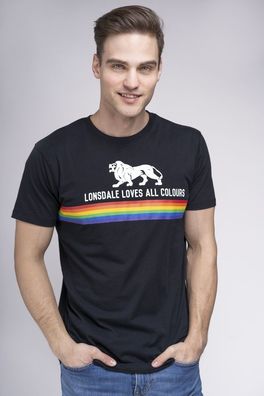 Lonsdale Nelson Unisex T-Shirt normale Passform