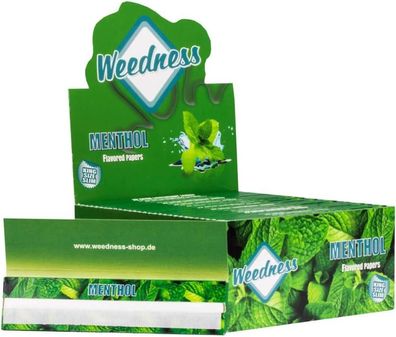 Weedness Long-Paper mit Geschmack King Size Menthol - Bunte Papers Long