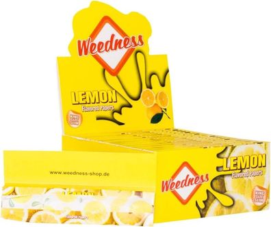 Weedness Long-Paper mit Geschmack King Size Lemon - Bunte Papers Long